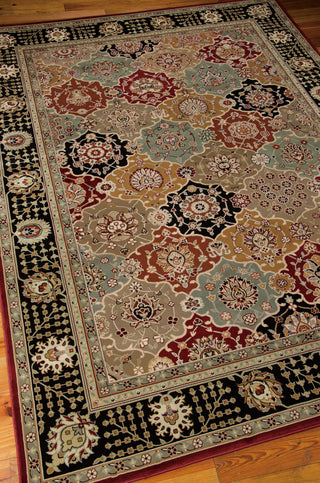 Nourison Persian Crown PC004 Black Area Rug Main Image