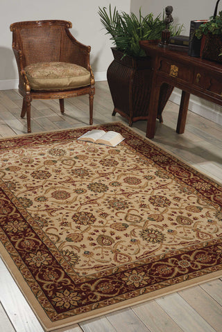 Nourison Persian Crown PC001 Cream Area Rug Corner Image Feature