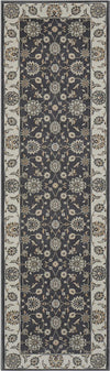 Nourison Persian Crown PC002 Charcoal/Ivory Area Rug 2'2'' X 7'6'' Runner