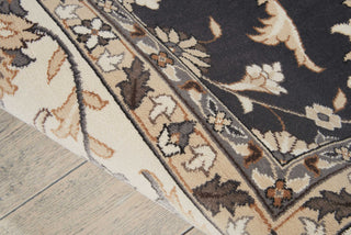 Nourison Persian Crown PC002 Charcoal/Ivory Area Rug Detail Image