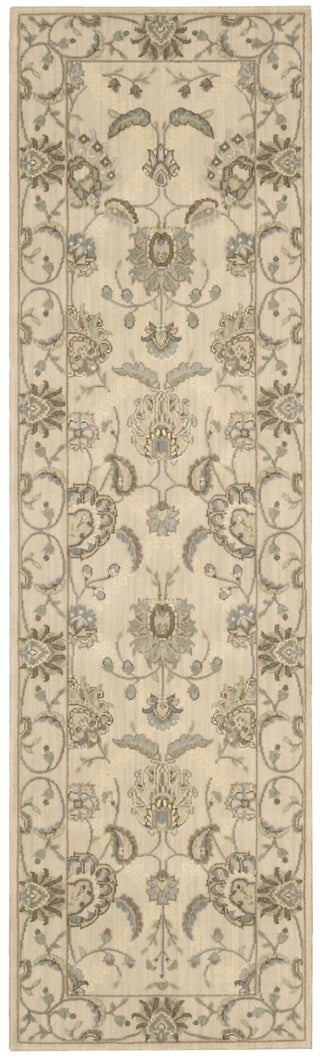 Nourison Persian Empire PE22 Ivory Area Rug 3' X 8'