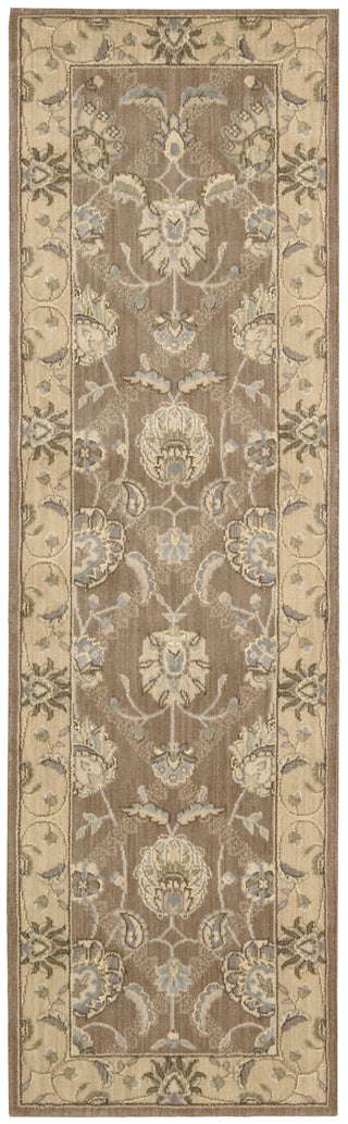 Nourison Persian Empire PE22 Mocha Area Rug 2' X 7'