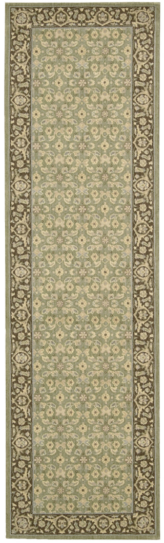 Nourison Persian Empire PE26 Green Area Rug 3' X 8'