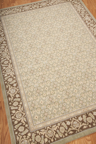 Nourison Persian Empire PE26 Green Area Rug 6' X 8' Floor Shot