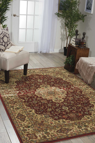 Nourison Persian Arts BD02 Brick Area Rug Room Image Feature