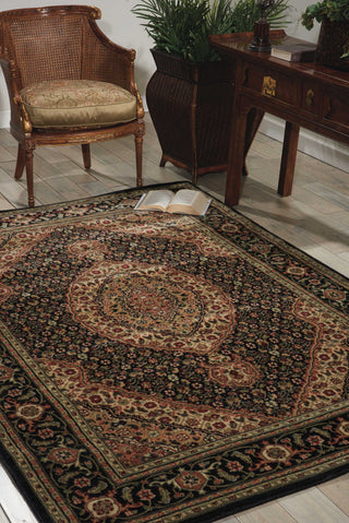 Nourison Persian Arts BD03 Black Area Rug Room Image Feature