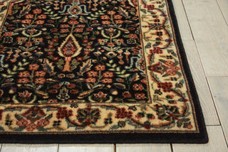 Nourison Persian Arts BD08 Black Area Rug Detail Image