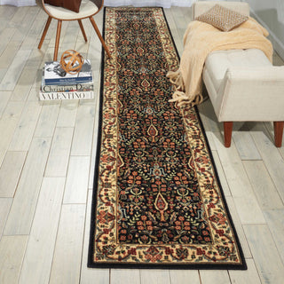 Nourison Persian Arts BD08 Black Area Rug Room Image Feature