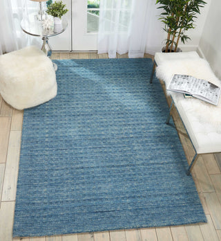 Nourison Perris PERR1 Denim Area Rug Room Image Feature