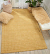 Nourison Perris PERR1 Gold Area Rug Room Image Feature