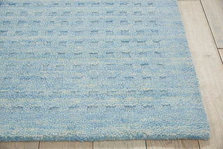 Nourison Perris PERR1 Sky Blue Area Rug Detail Image