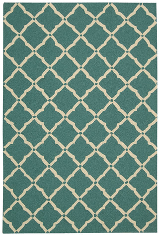 Nourison Portico POR01 Aqua Area Rug main image