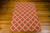 Nourison Portico POR01 Orange Area Rug 5' X 8' Floor Shot Feature