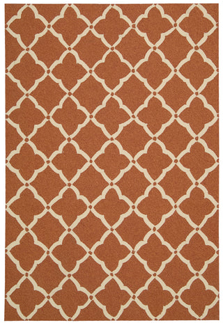 Nourison Portico POR01 Orange Area Rug main image