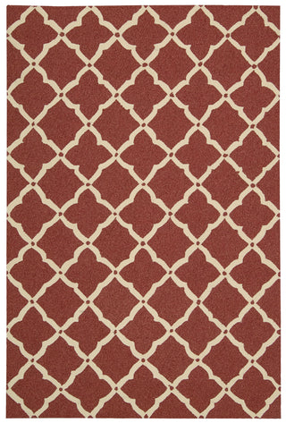 Nourison Portico POR01 Red Area Rug