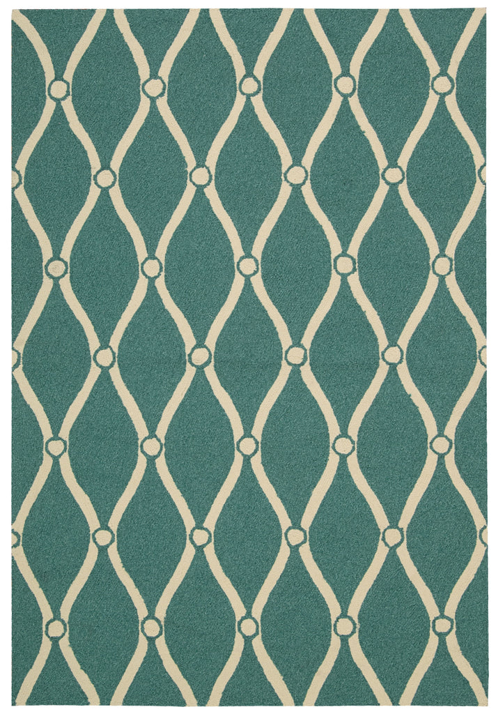 Nourison Portico POR02 Aqua Area Rug main image