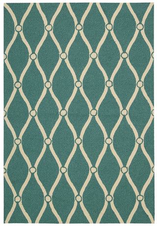 Nourison Portico POR02 Aqua Area Rug main image