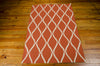 Nourison Portico POR02 Orange Area Rug 5' X 8' Floor Shot Feature