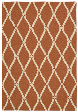Nourison Portico POR02 Orange Area Rug