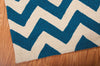 Nourison Portico POR03 Navy Area Rug Corner Image