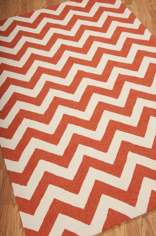Nourison Portico POR03 Orange Area Rug 5' X 8'