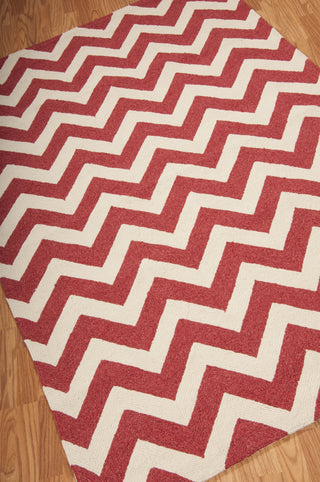 Nourison Portico POR03 Red Area Rug 5' X 8'