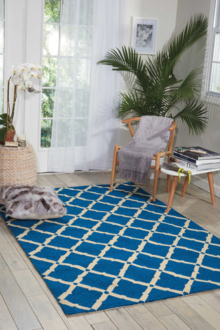 Nourison Portico POR01 Navy Area Rug Room Image Feature