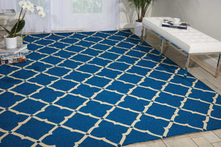 Nourison Portico POR01 Navy Area Rug Room Image Feature