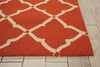 Nourison Portico POR01 Orange Area Rug Detail Image