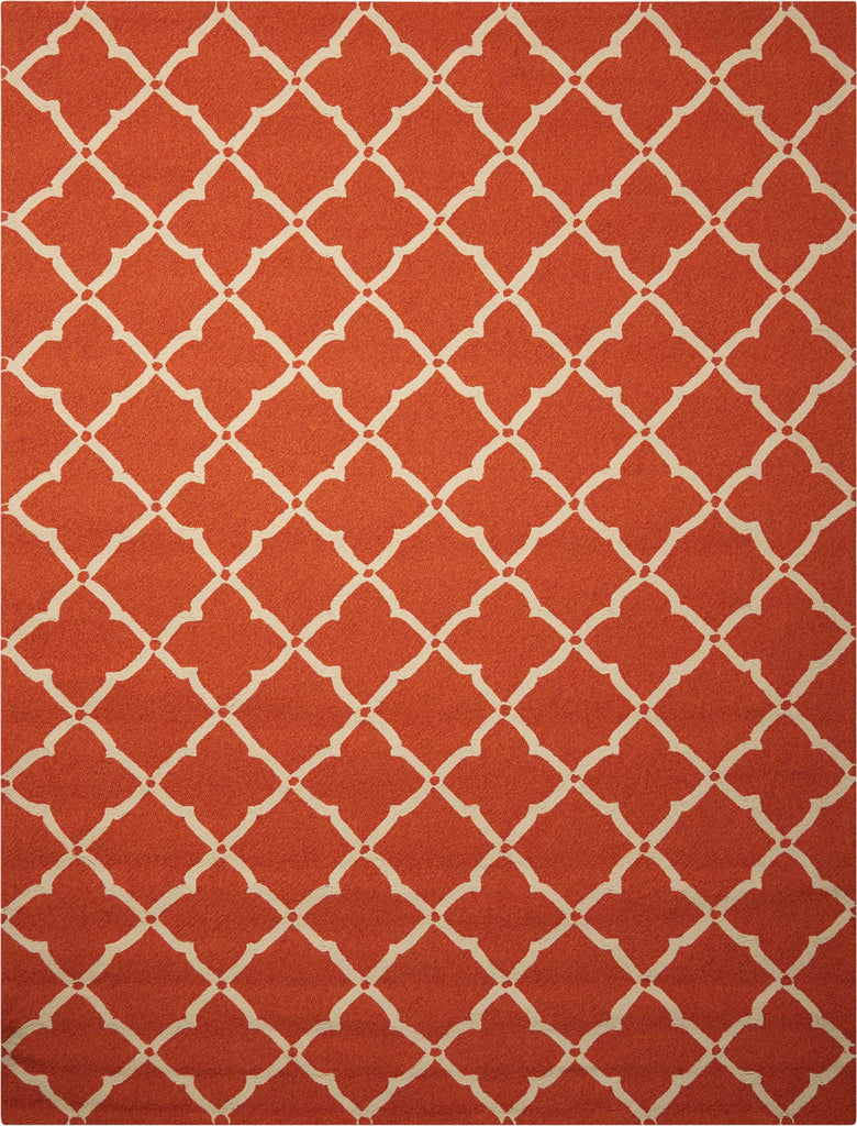 Nourison Portico POR01 Orange Area Rug 8' X 10'6''