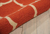 Nourison Portico POR01 Orange Area Rug Detail Image