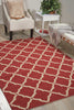 Nourison Portico POR01 Red Area Rug Room Image