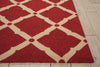 Nourison Portico POR01 Red Area Rug Detail Image