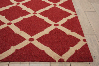 Nourison Portico POR01 Red Area Rug Detail Image
