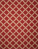 Nourison Portico POR01 Red Area Rug