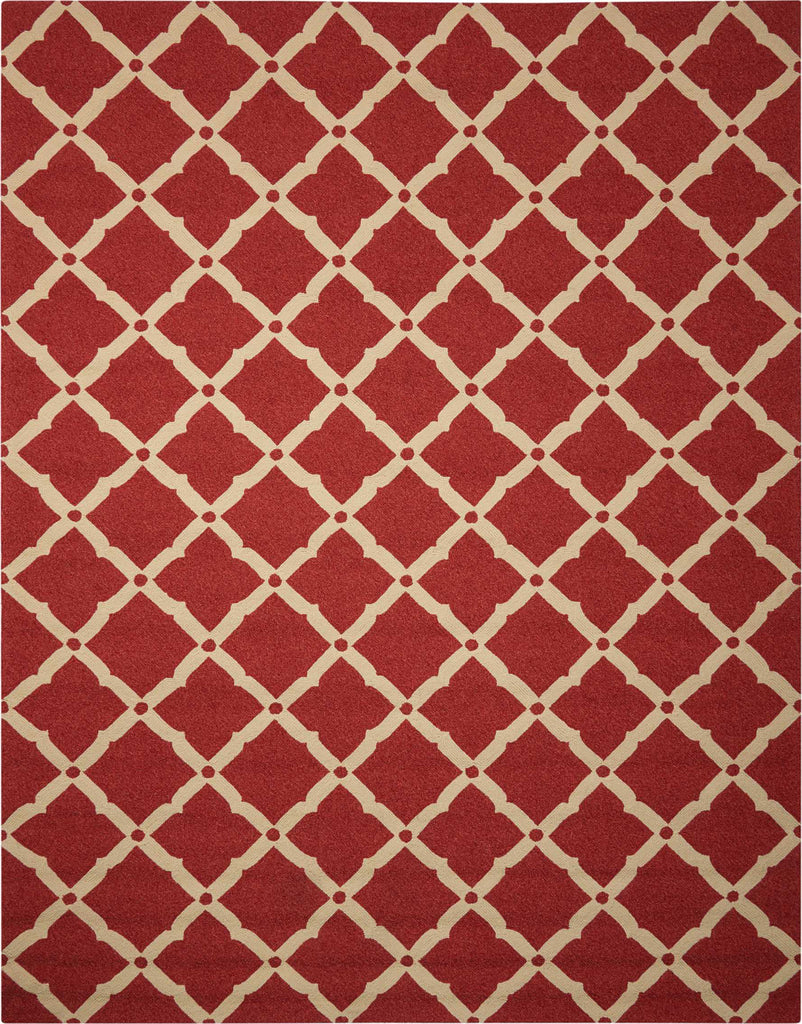Nourison Portico POR01 Red Area Rug