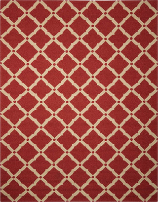 Nourison Portico POR01 Red Area Rug 8' X 10'6''