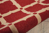 Nourison Portico POR01 Red Area Rug Detail Image