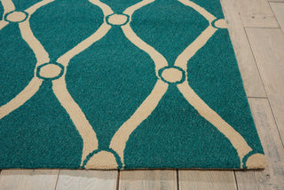 Nourison Portico POR02 Aqua Area Rug Detail Image