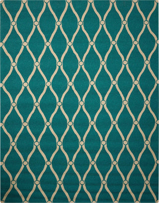 Nourison Portico POR02 Aqua Area Rug 
