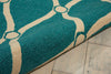 Nourison Portico POR02 Aqua Area Rug Detail Image