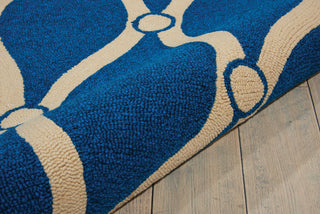 Nourison Portico POR02 Navy Area Rug Detail Image