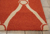 Nourison Portico POR02 Orange Area Rug Detail Image