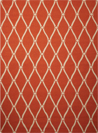 Nourison Portico POR02 Orange Area Rug 
