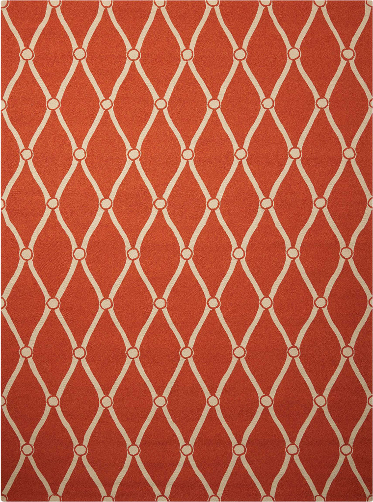 Nourison Portico POR02 Orange Area Rug 8' X 10'6''