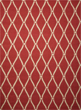 Nourison Portico POR02 Red Area Rug 
