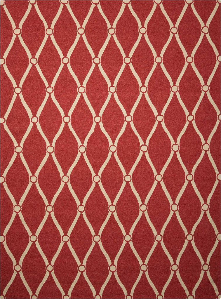 Nourison Portico POR02 Red Area Rug 8' X 10'6''