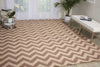 Nourison Portico POR03 Flame Stitch Area Rug Room Image Feature