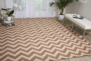Nourison Portico POR03 Flame Stitch Area Rug Room Image Feature
