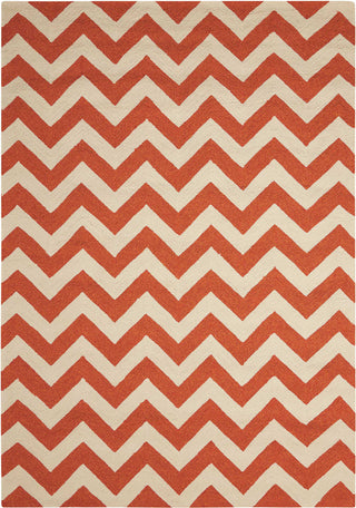 Nourison Portico POR03 Orange Area Rug 